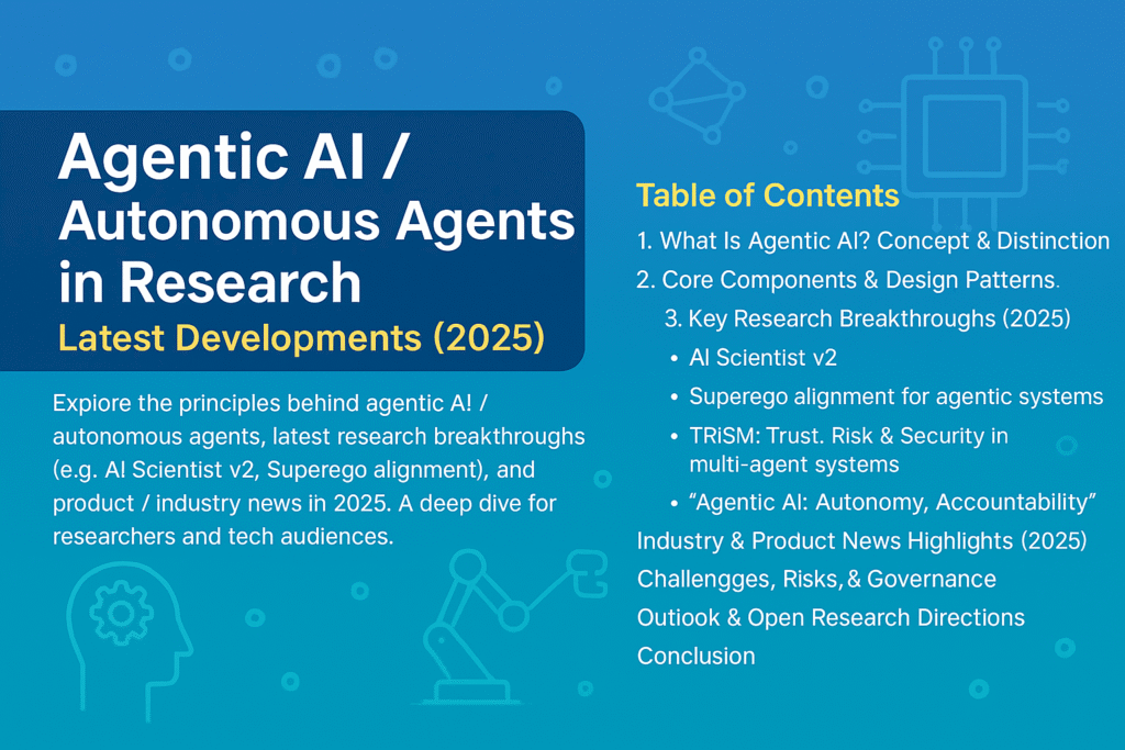 Agentic AI / Autonomous Agents