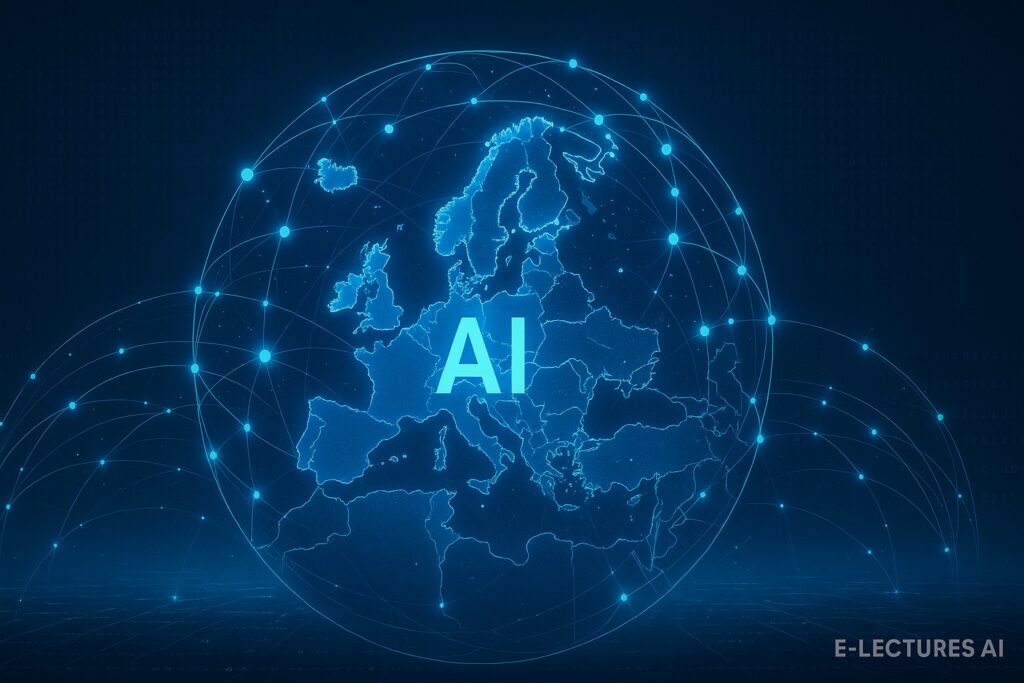 EU globe network visual showing digital independence