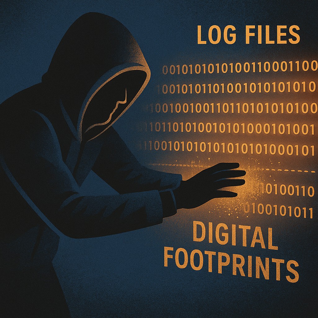 Cyber criminal wiping digital footprints to evade forensics