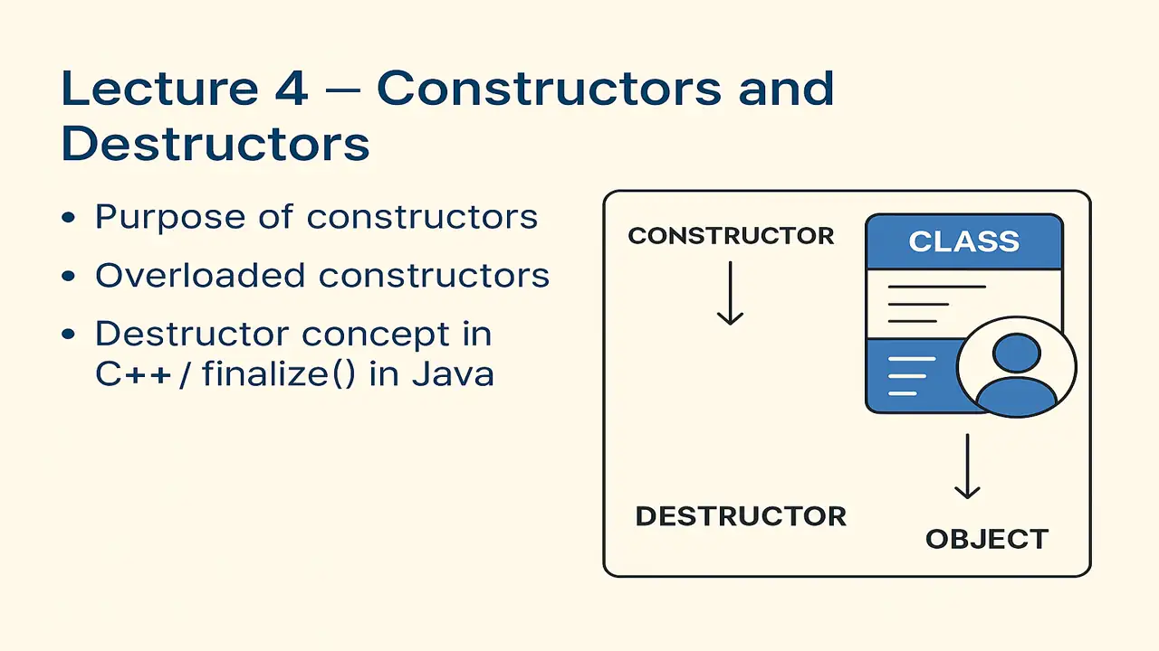 Constructors and Destructors