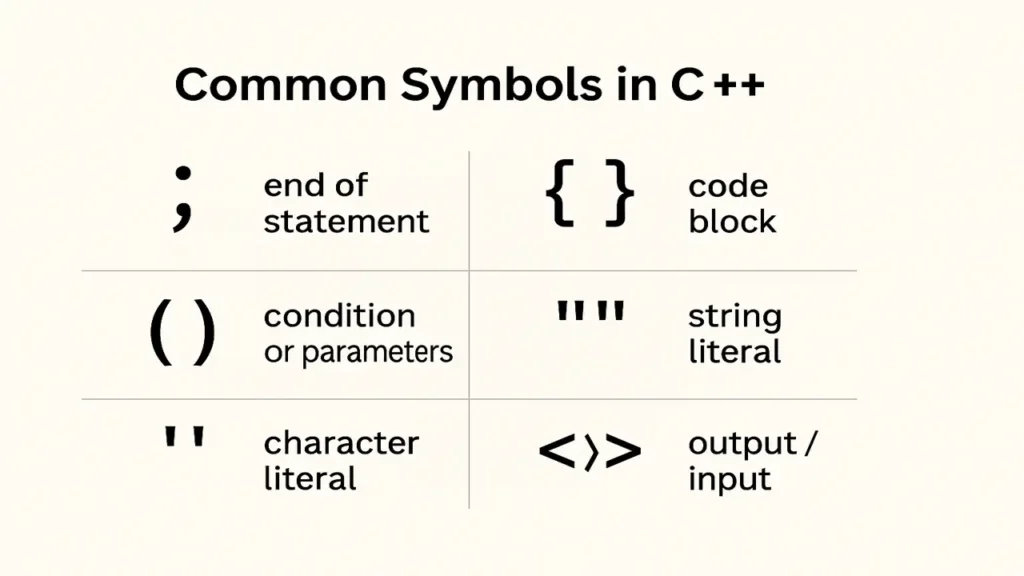 Common Symbols in C++