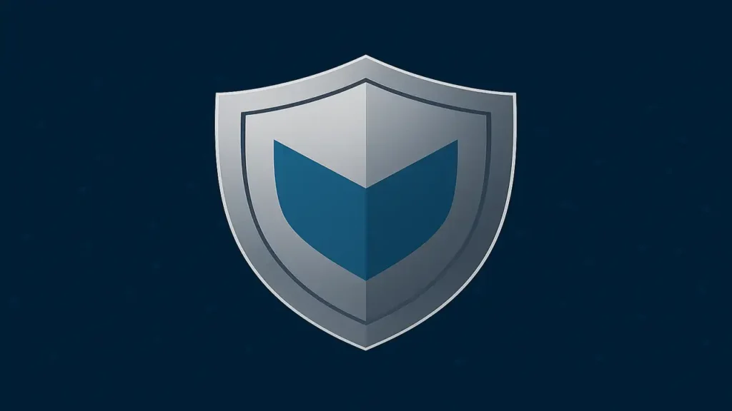 shield symbol representing protection against cyber threats