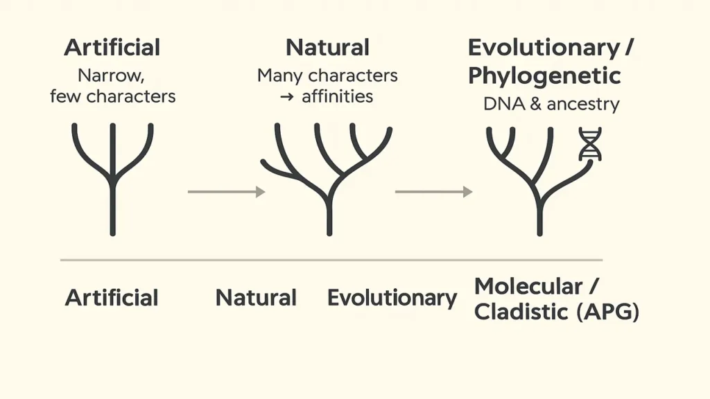 Side-by-Side Tree of Major Systems