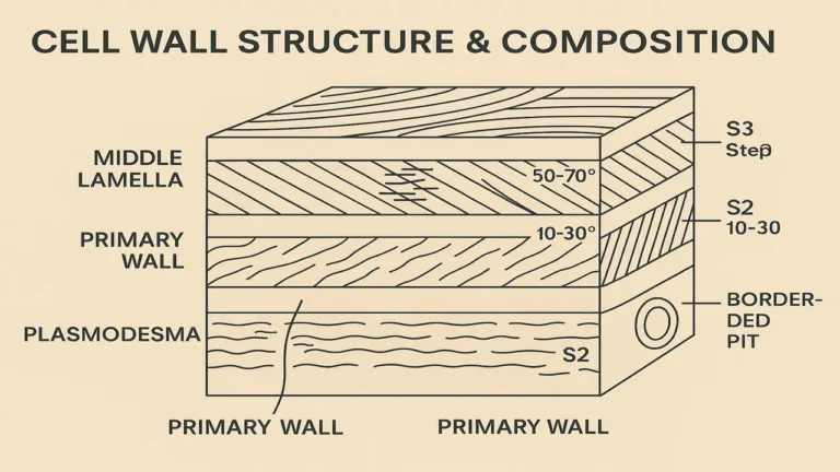 Week 9 - Cell Wall Structure & Composition Primary, Secondary Walls & Lignification