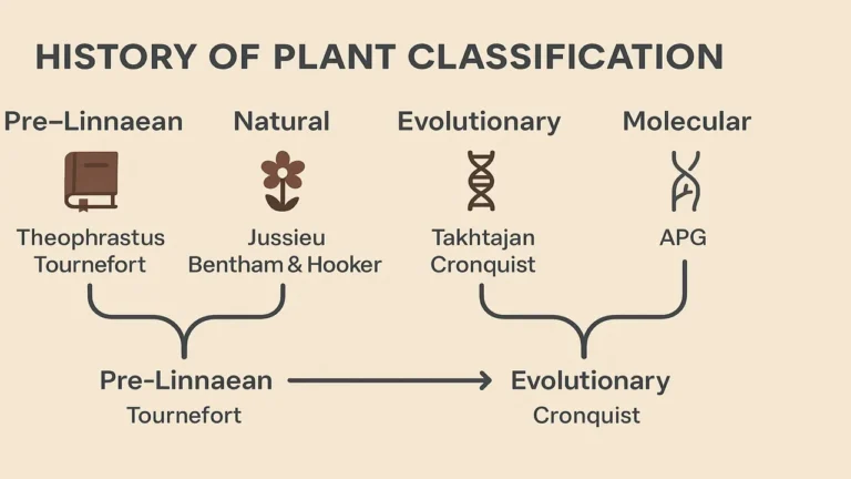 Classification Systems of Plant Systematics: From Pre-Linnaean to Takhtajan and APG
