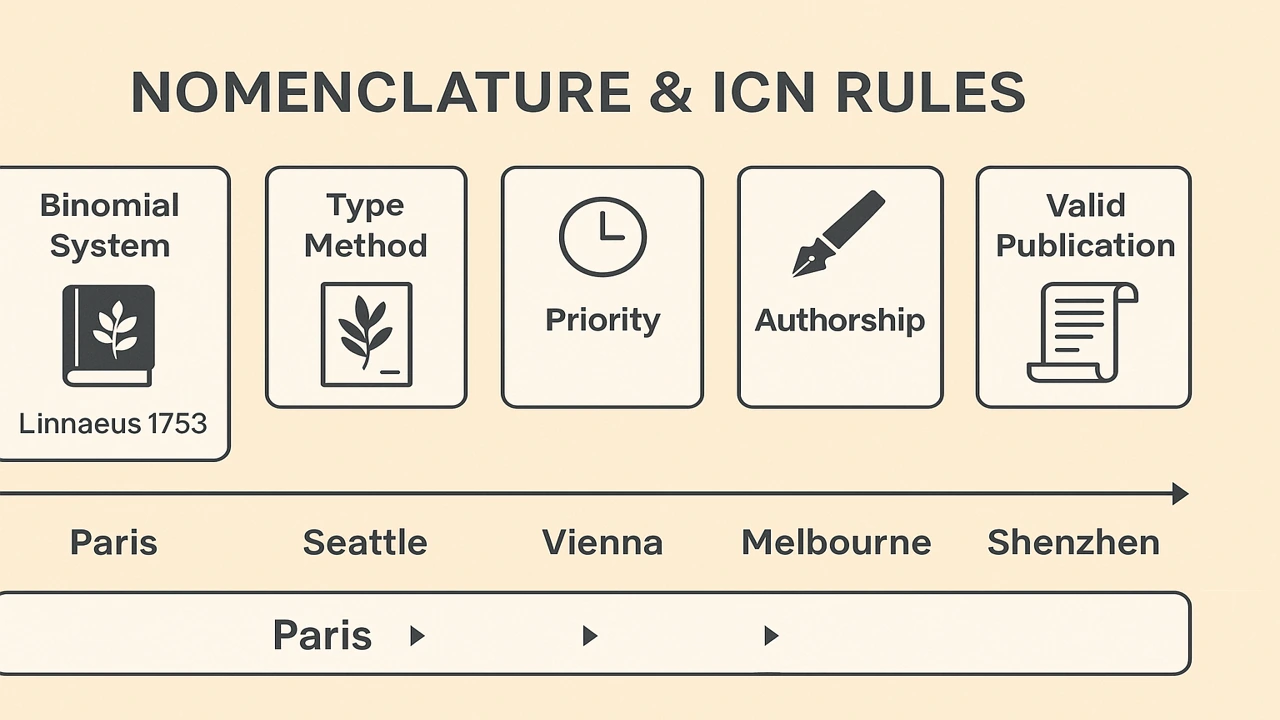 Nomenclature & ICN in Plant Systematics (Vienna Code Lineage)