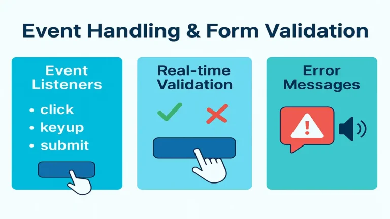 Event Handling & Form Validation