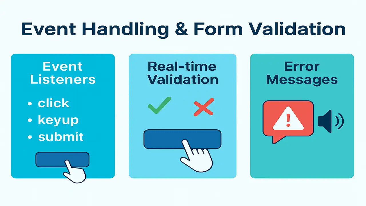 Event Handling & Form Validation