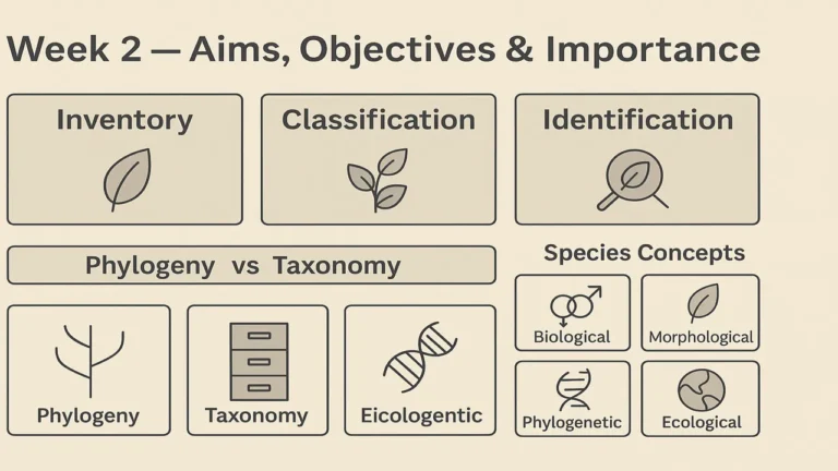 Aims, Objectives & Importance of Plant Systematics