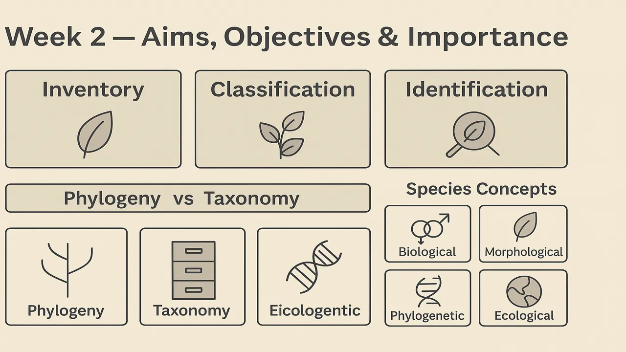 Aims, Objectives & Importance of Plant Systematics