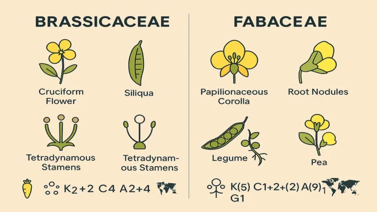 Diagnostic Families I: Brassicaceae & Fabaceae Key Characters & Economic Value