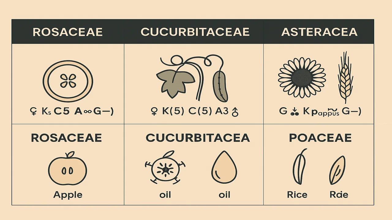 Week 8 - Diagnostic Families II: Rosaceae, Cucurbitaceae, Asteraceae & Poaceae