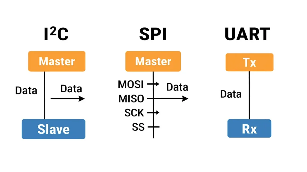 Communication Protocols (I²C, SPI, UART)