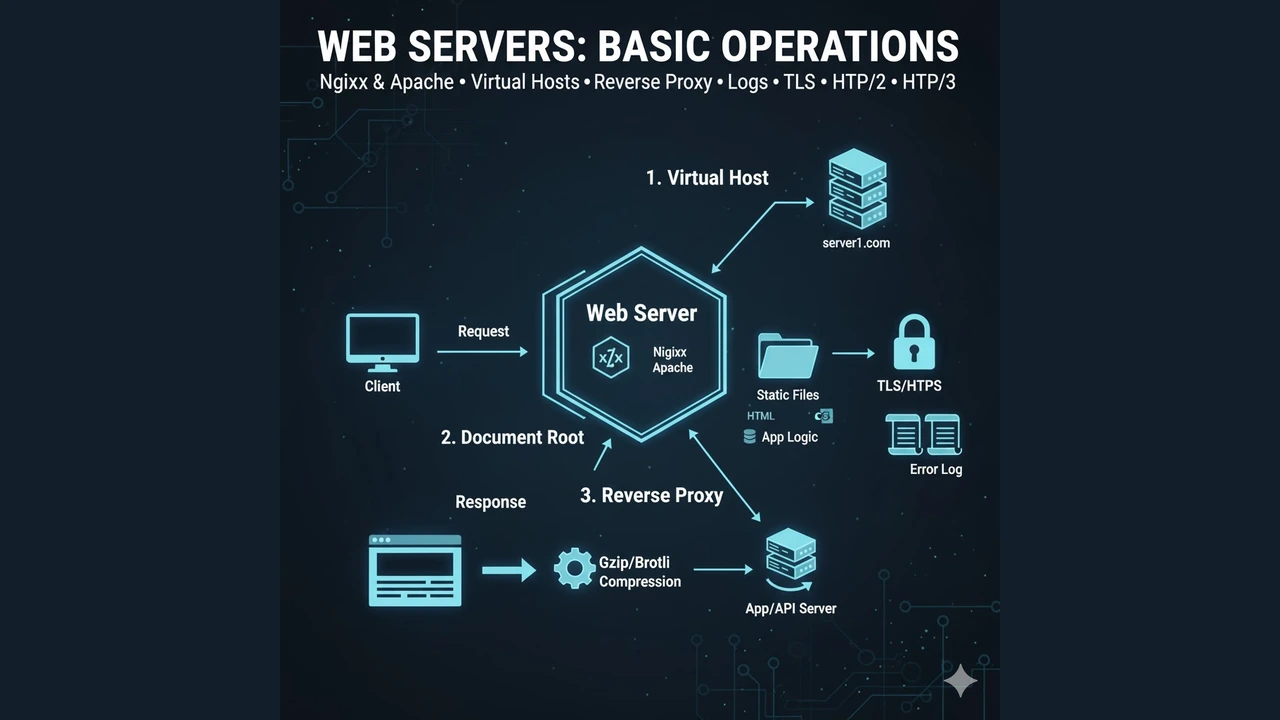 Web Servers Basic Operations Nginx & Apache, Virtual Hosts, Reverse Proxy, Logs, TLS
