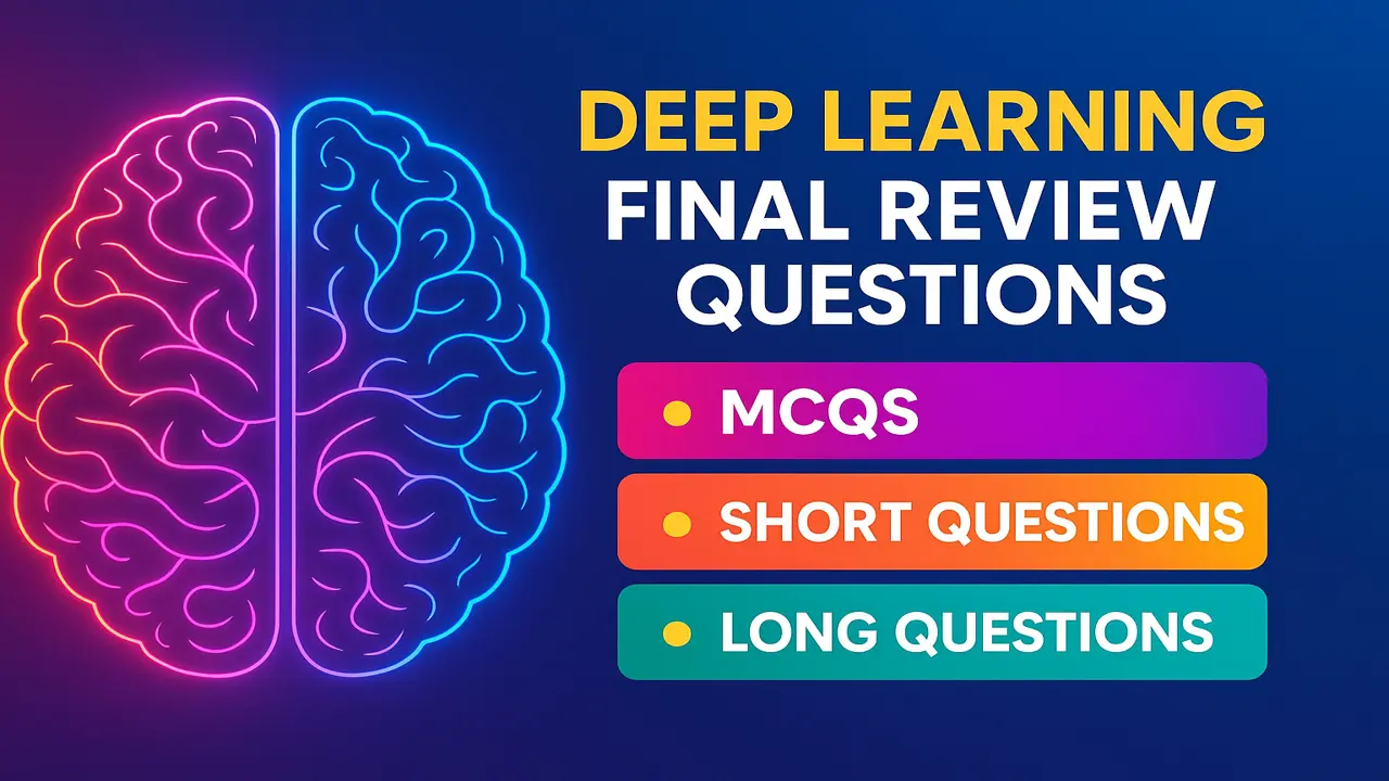 Deep Learning MCQs, Short Questions & Long Questions