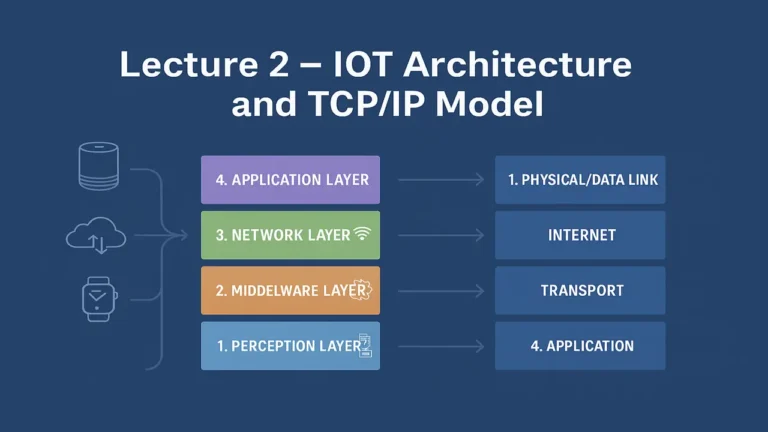 Lecture 2 – IoT Architecture and TCP/IP Model