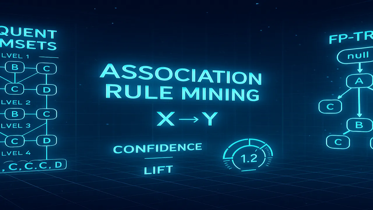 Association Rule Mining Apriori, FP-Growth, Support, Confidence & Lift