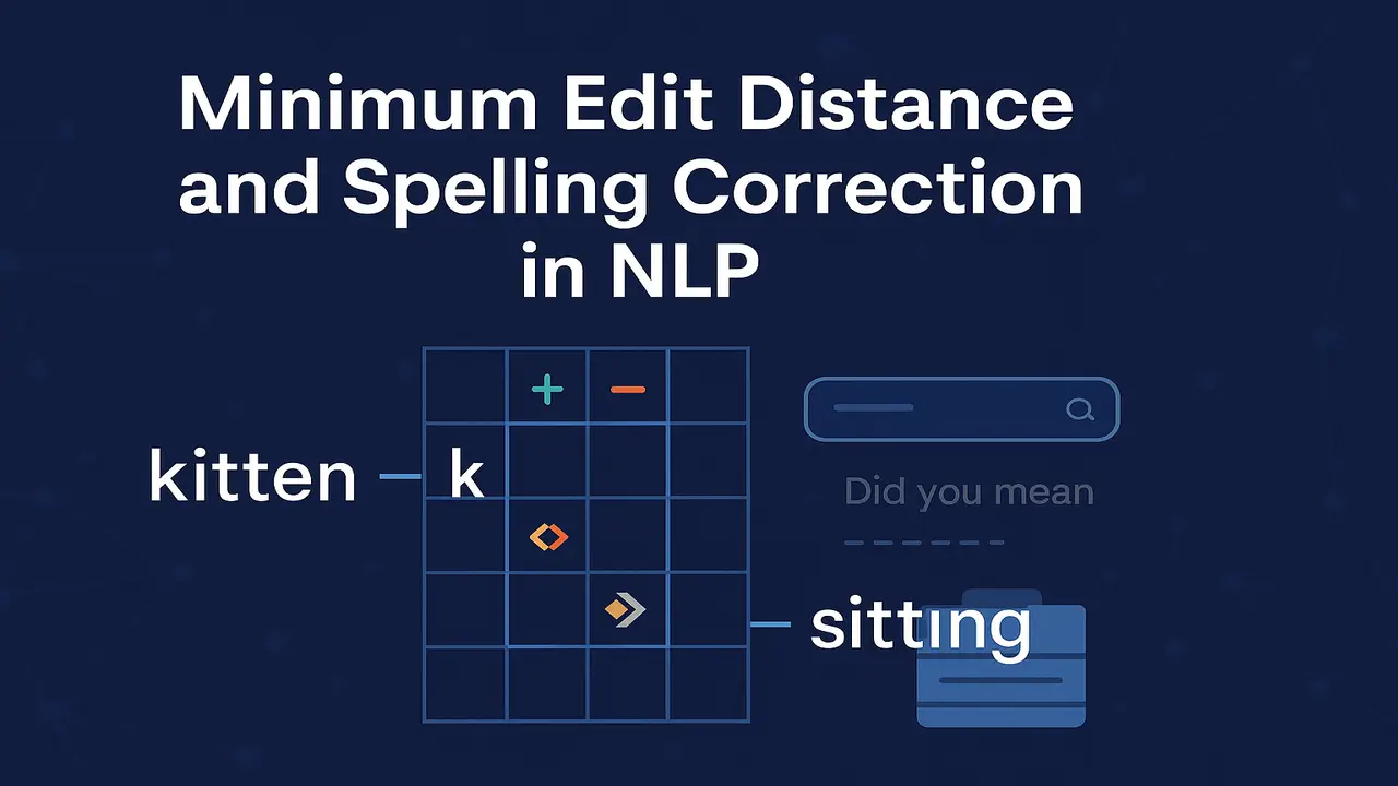 Minimum Edit Distance and Spelling Correction in Natural Language Processing