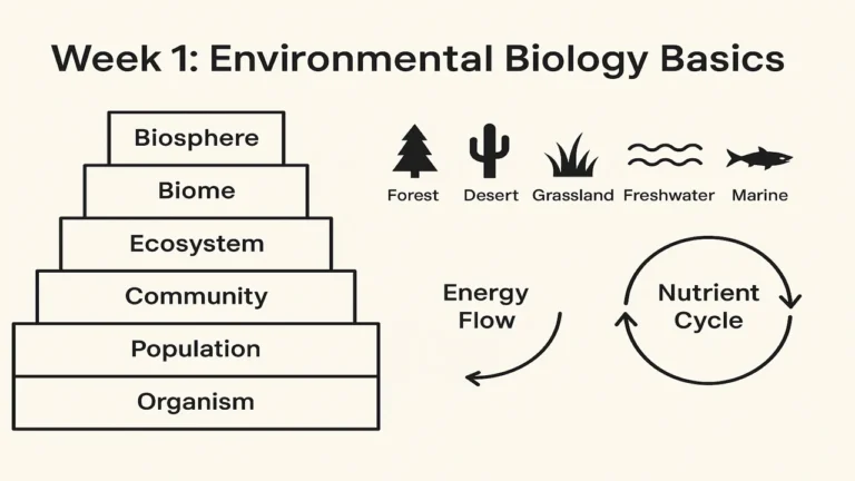 Environmental Biology Introduction, Scope, Biosphere, Biomes, Ecosystems & Biodiversity