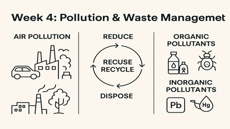 Pollution and Waste Management, Air Pollution Sources and Effects, Organic and Inorganic Pollutant Control