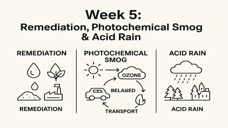 Remediation, Photochemical Smog and Acid Rain