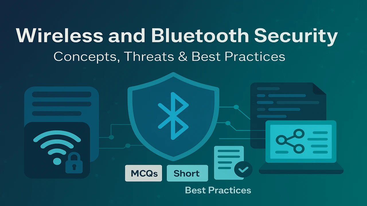 Wireless and Bluetooth Security Concepts, Threats & Best Practices