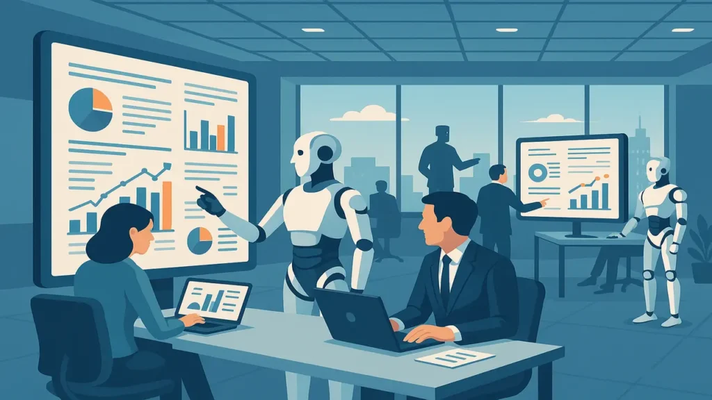 Small Business Owner Using AI