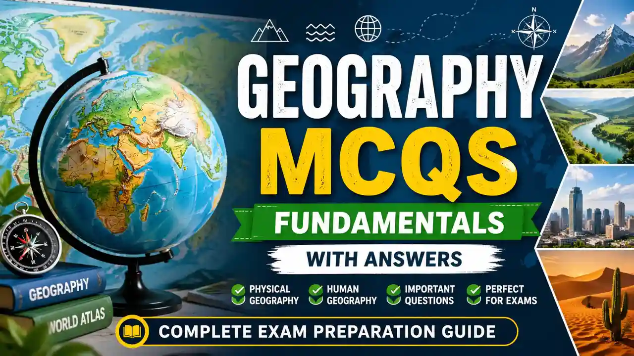 Fundamentals of Geography – MCQs with Answers | Complete Exam Preparation Guide