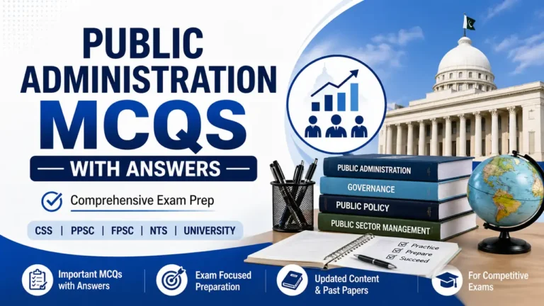 Public Administration MCQs - Comprehensive Exam Prep