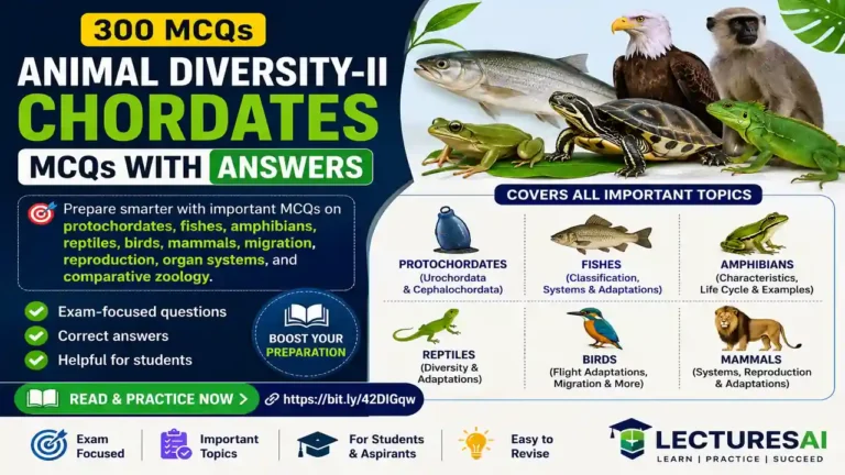 Animal Diversity-II Chordates MCQs with Answers
