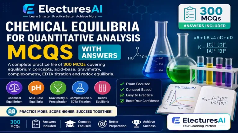 Chemical Equilibria for Quantitative Analysis MCQs