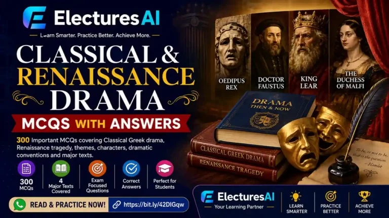 Classical and Renaissance Drama MCQs with Answers