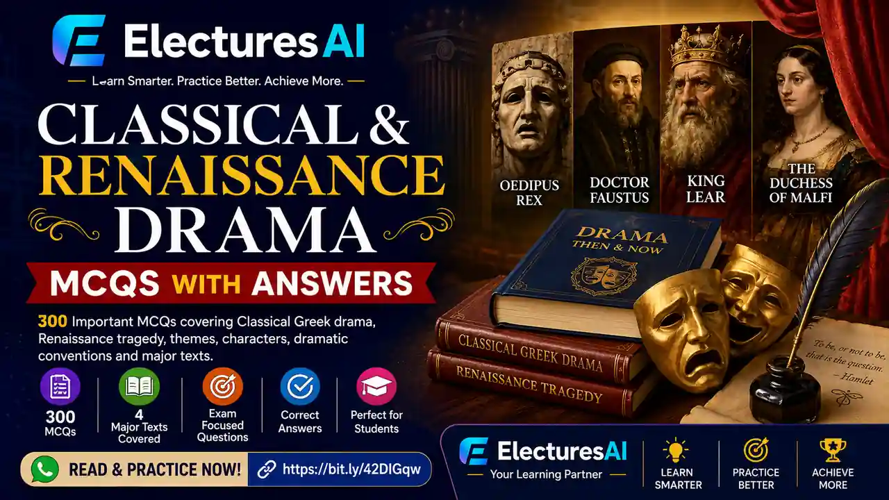 Classical and Renaissance Drama MCQs with Answers
