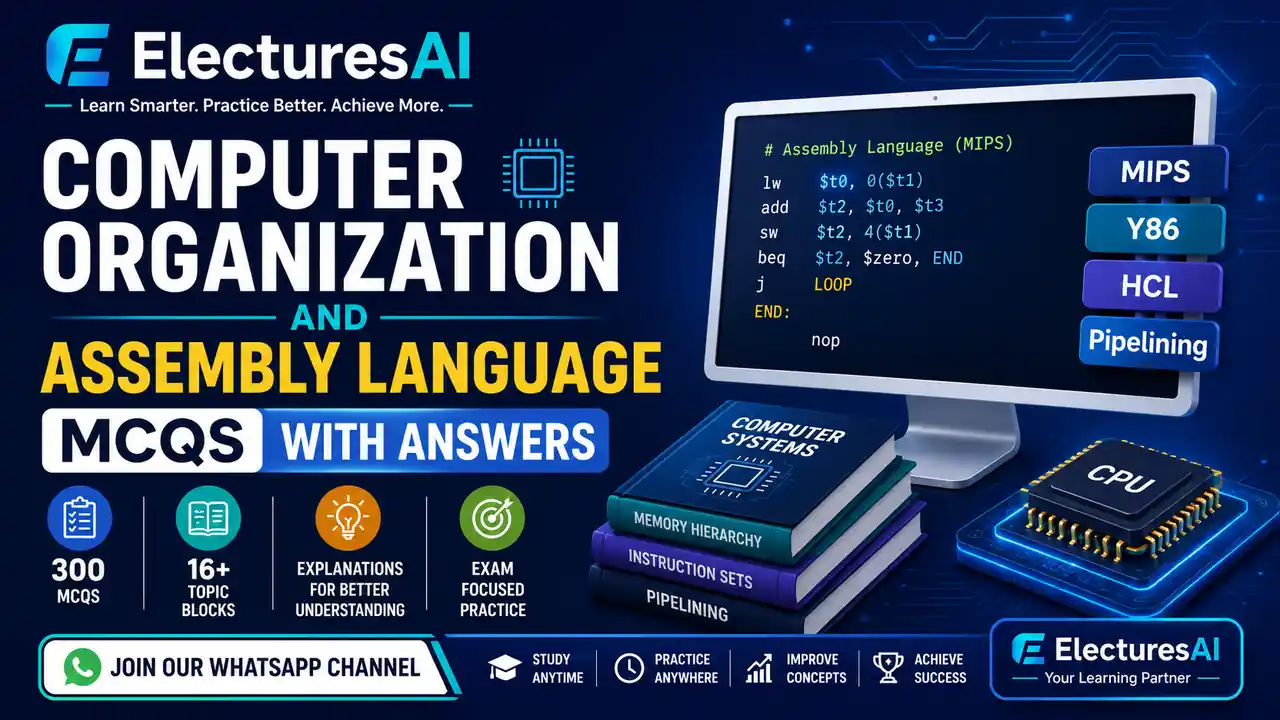 Computer Organization and Assembly Language MCQs with Answers
