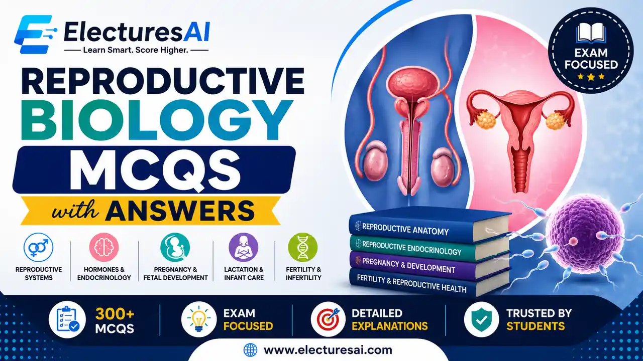 Reproductive Biology MCQs with Answers by ElecturesAI